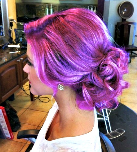 Photo:  Purple hair 01